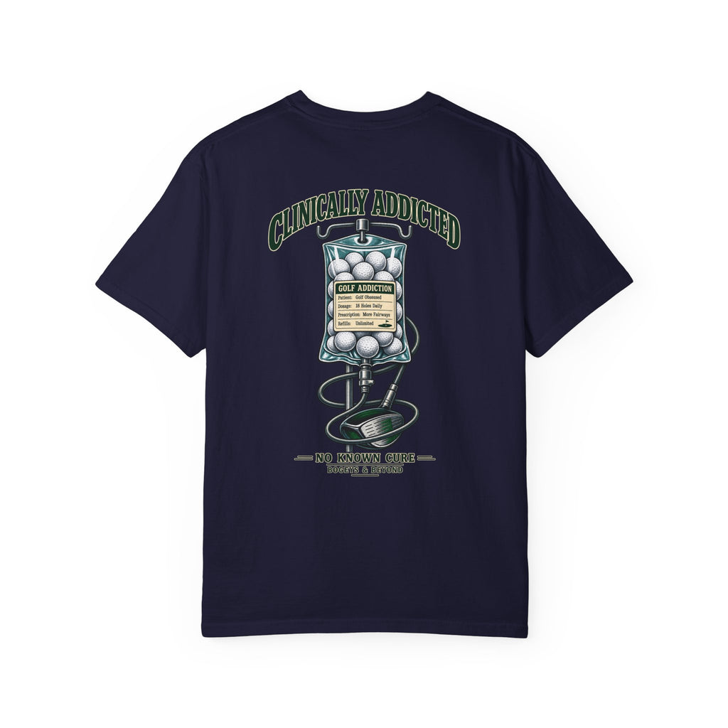 Clinically Addicted IV Drip Tee – Navy