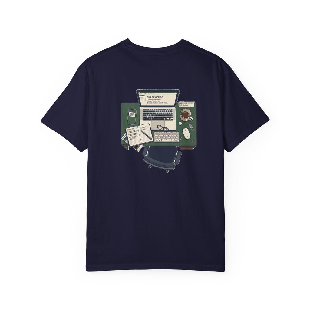 Golf Addiction Out of Office Tee - Navy - Bogeys & Beyond