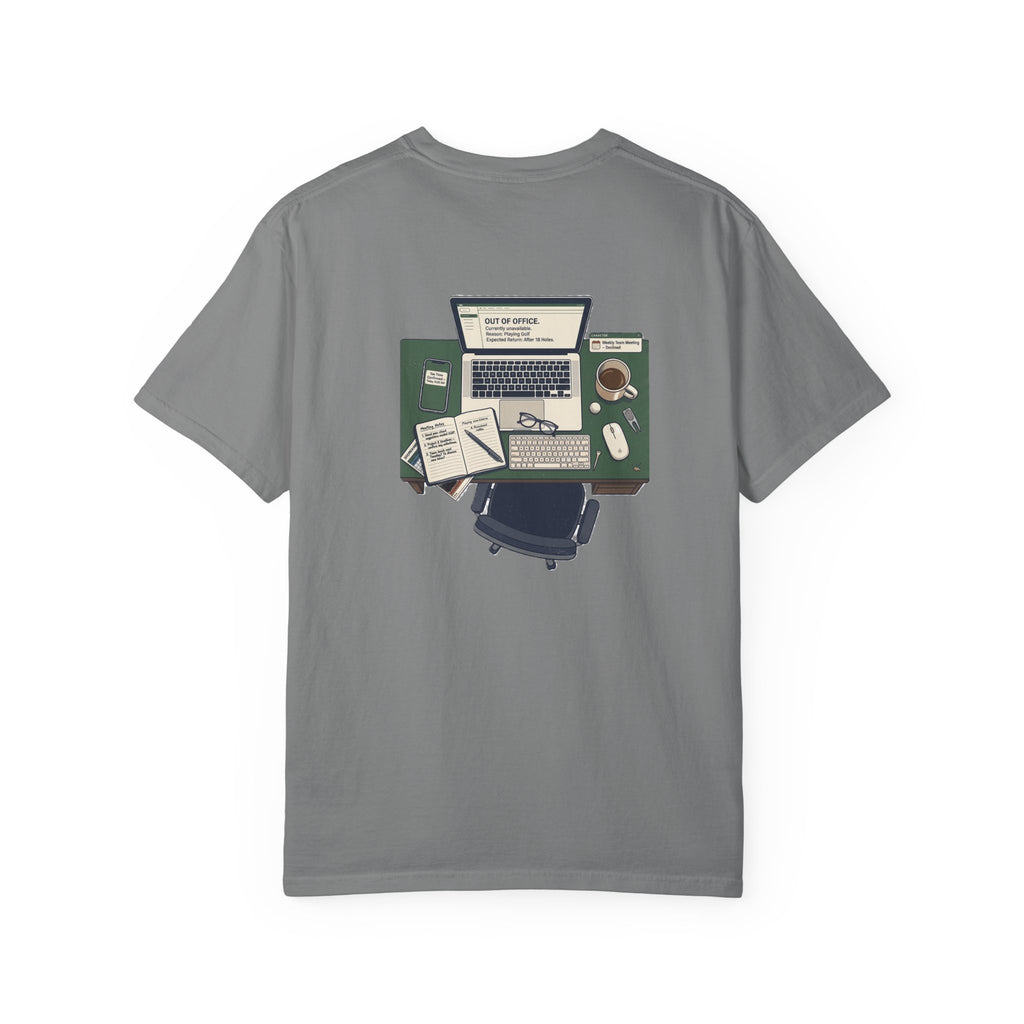 Golf Addiction Out of Office Tee - Grey - Bogeys & Beyond