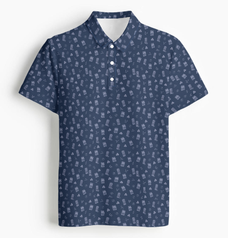 Clinically Addicted Performance Golf Polo Navy — Pre-Order